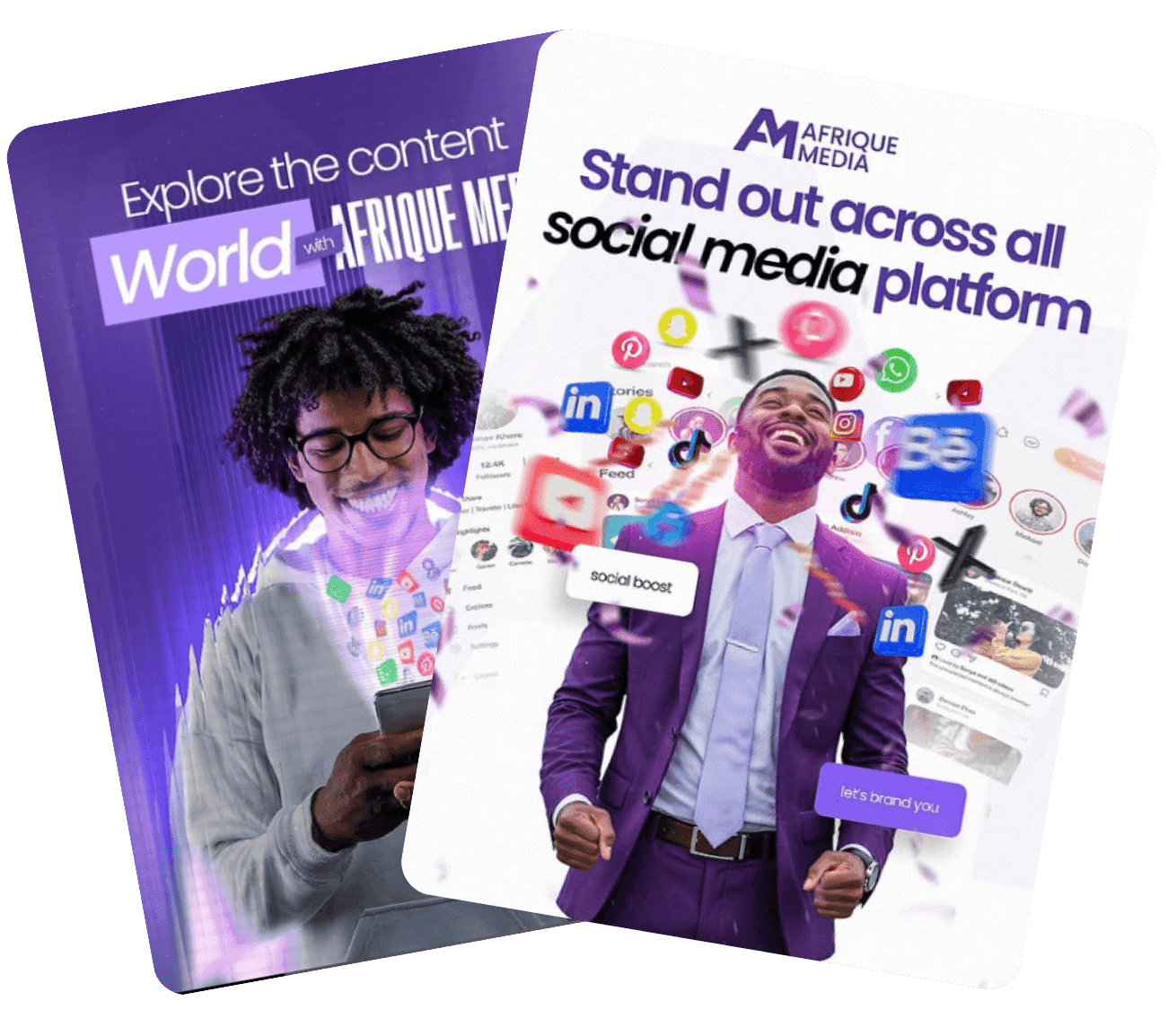 Afrique Media team collaboration - creative professionals working together