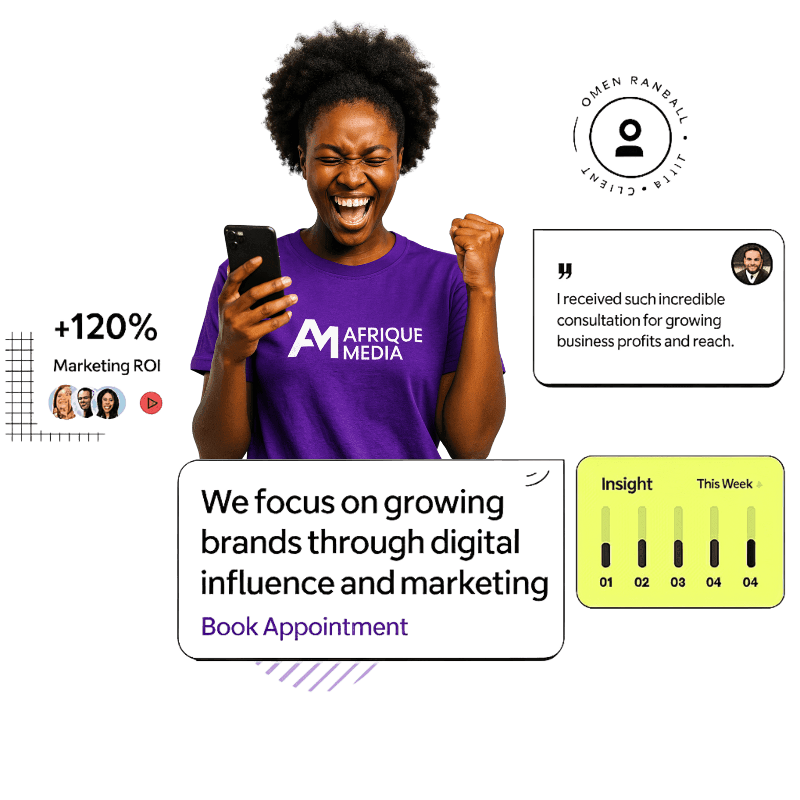 Afrique Media - Digital Marketing and Creative Agency showcasing brand transformation